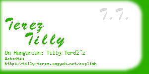 terez tilly business card